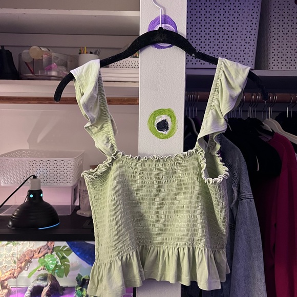 sage green tank top - Picture 2 of 3